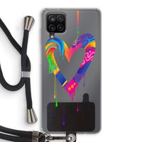 Melts My Heart: Samsung Galaxy A12 Transparant Hoesje met koord
