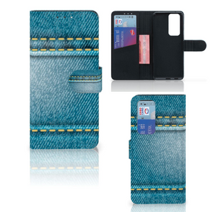 OPPO Find X3 Neo 5G Wallet Case met Pasjes Jeans