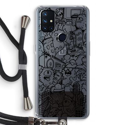 Vexx Black City : OnePlus Nord N10 5G Transparant Hoesje met koord