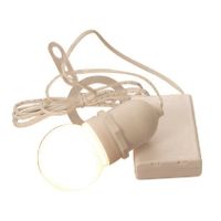 Kerstverlichting lichtsnoer voor kerststerren - 150 cm - op batterijen - wit - met timer