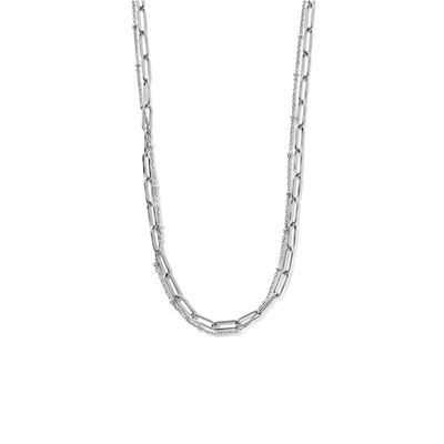 Multi-ketting Paperclipschakel staal goudkleurig 4 mm 43 + 3 cm