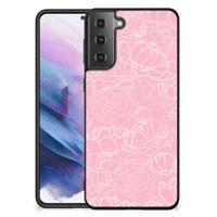 Samsung Galaxy S21 Plus Bloemen Hoesje White Flowers