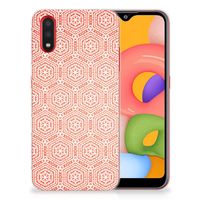 Samsung Galaxy A01 TPU bumper Pattern Orange