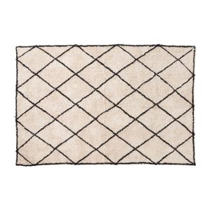 Vloerkleed berber - naturel/zwart - 160x230 cm