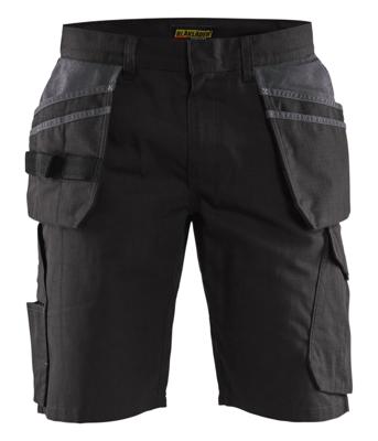 Blåkläder Service short met spijkerzakken 14941330 | Zwart/Donkergrijs | Maat 50 - 7330509689141
