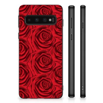 Samsung Galaxy S10 Skin Case Red Roses