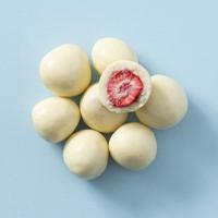 Chocolade yoghurt aardbeien 350 gram