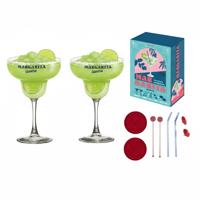 Margharita Cocktail Giftset - 10-delig - luxe cadeauset - glazen - vaderdag / moederdag