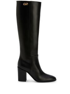 Giuseppe Zanotti bottes Jane en cuir - Noir