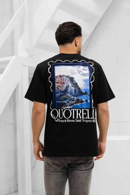 Quotrell Rivera T-Shirt Heren Zwart/Wit - Maat S - Kleur: Zwart | Soccerfanshop