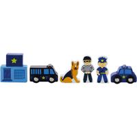 VIGA spoorwegaccessoires, politie, 6 onderdelen/ 1 set