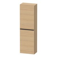 Hoge Kast Duravit D-Neo Kolomkast Wand 132 cm Rechtsdraaiend Mat Natuur Eiken