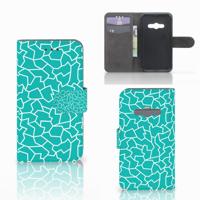 Samsung Galaxy Xcover 3 | Xcover 3 VE Hoesje Cracks Blue