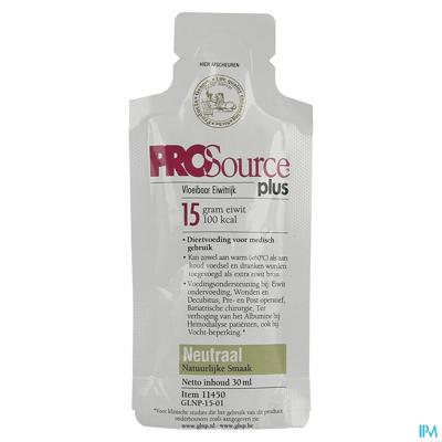 Prosource Plus Neutraal 15g Eiwit Zakje 1x30ml