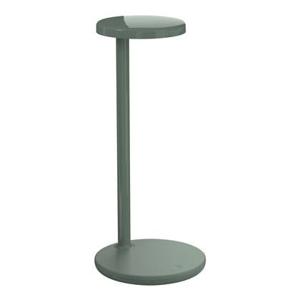 Flos Oblique QI bureaulamp LED met mobiele oplader glanzend salie