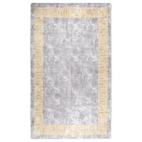 VidaXL Vloerkleed wasbaar anti-slip 120x180 cm grijs