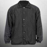 Mens Camo Lilac Fleece Lined Wind-Proof Snap Button Coach Jacket Black / XL