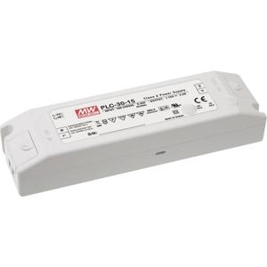 Mean Well PLC-30-48 LED-driver, LED-transformator Constante spanning, Constante stroomsterkte 30 W 0 - 0.64 A 48 V/DC Niet dimbaar, PFC-schakeling,