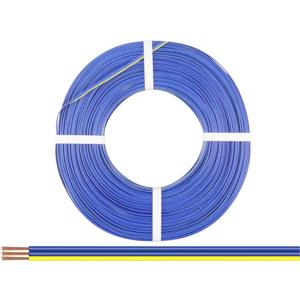 Donau Elektronik 318-223-25 Draad 3 x 0.14 mm² Blauw, Blauw, Geel 25 m