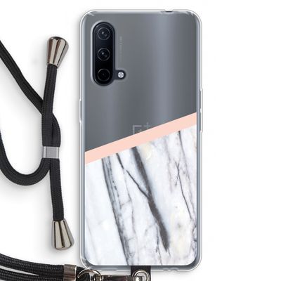 A touch of peach: OnePlus Nord CE 5G Transparant Hoesje met koord