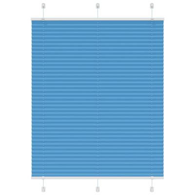 Pliss rolgordijn 110x100cm stofbreedte 109,4cm polyester blauw