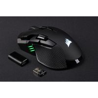 Corsair IRONCLAW RGB muis Gamen Rechtshandig RF Wireless + Bluetooth + USB Type-A Optisch 18000 DPI - thumbnail