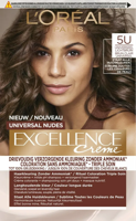 L'Oréal Paris Excellence Creme - 5U Universeel Lichtbruin