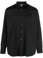 Comme Des Garçons Shirt chemise en coton à boutonnière - Noir - thumbnail