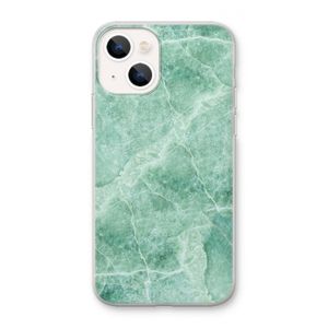 Groen marmer: iPhone 13 mini Transparant Hoesje
