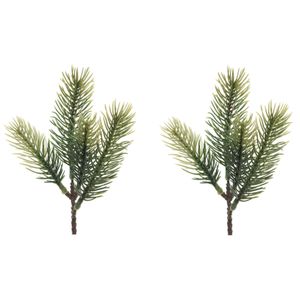 1x Groene kersttakken / dennentakjes 23 cm kerstversiering