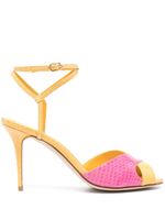 Manolo Blahnik sandales Mumbi 95 mm en cuir - Jaune