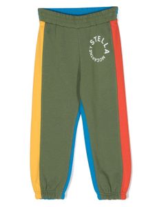 Stella McCartney Kids pantalon de jogging à logo imprimé - Vert