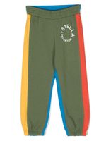 Stella McCartney Kids pantalon de jogging à logo imprimé - Vert