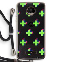 8-bit N°10: Motorola Moto Z Force Transparant Hoesje met koord