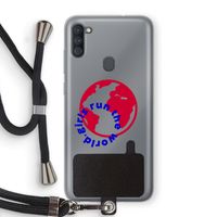 Run The World: Samsung Galaxy A11 Transparant Hoesje met koord