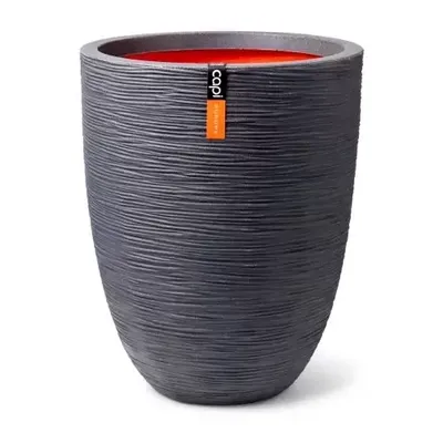 Vaas eleg lg rib nl d46h58 d.grijs
