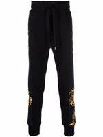 Versace Jeans Couture pantalon de jogging Regalia Baroque à design à empiècements - Noir