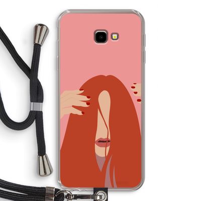 Woke up like this: Samsung Galaxy J4 Plus Transparant Hoesje met koord