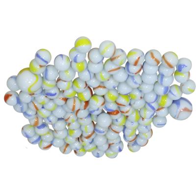 Gerimport Knikkers in netje - 240x - glas - wit - multi kleuren - buiten spelen - Lente