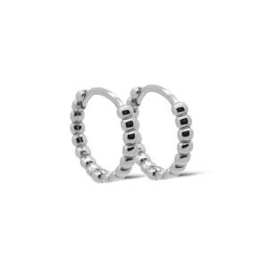 Karma Oorringen Hinged Hoops Dots Donna Zilver