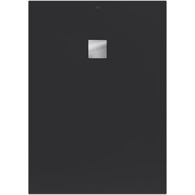 Villeroy & Boch Excello douchevloer - 140x100cm - polyurethaan/acryl Anthracite uda1410exc2v-1s