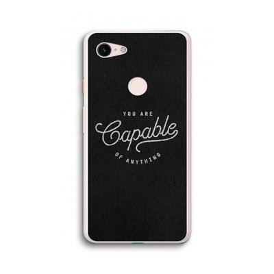 Capable: Google Pixel 3 XL Transparant Hoesje
