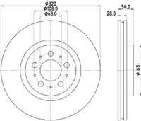 Remschijf Gecoat 54782PRO 8DD355117851