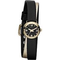 Horlogeband Marc by Marc Jacobs MBM1257 Leder Zwart 10mm