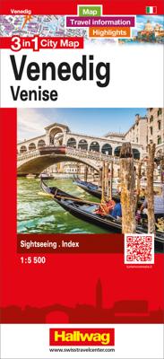 Stadsplattegrond Venetië - Venezia | Hallwag Stadsplattegrond Venetië - Venezia | Hallwag
