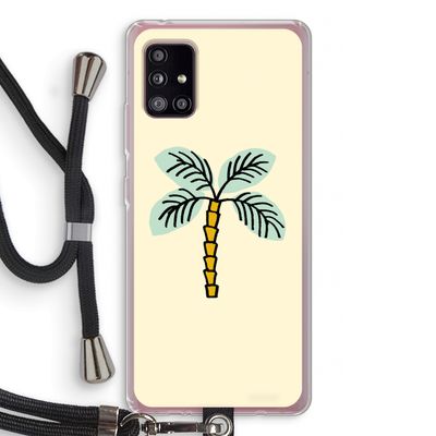 Palmboom: Samsung Galaxy A51 5G Transparant Hoesje met koord