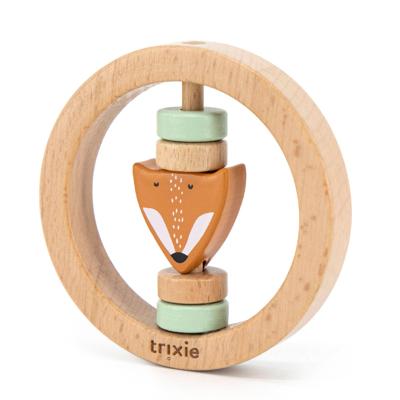 Trixie houten ronde rammelaar mr.fox