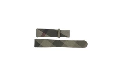 Horlogeband Burberry BU1117 Leder/Textiel Camouflage 18mm