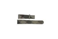 Horlogeband Burberry BU1117 Leder/Textiel Camouflage 18mm