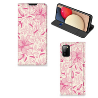 Samsung Galaxy M02s | A02s Smart Cover Pink Flowers